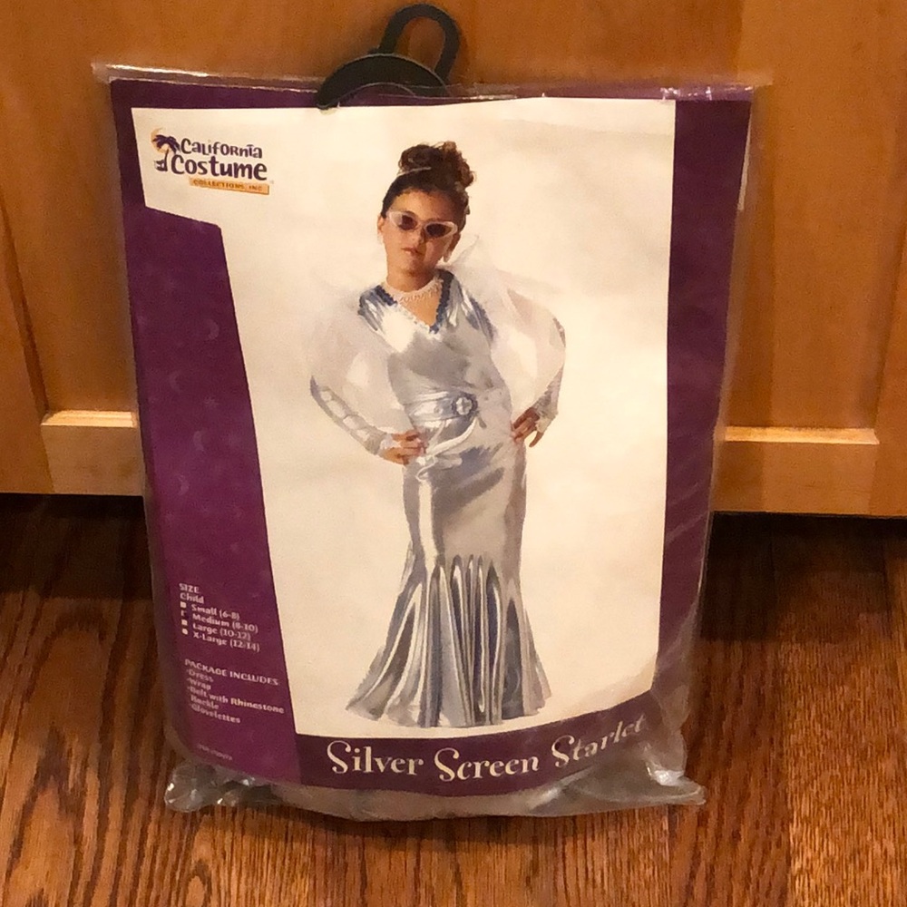 California Costume Silver Screen Starlet costume - kids medium (8-10)